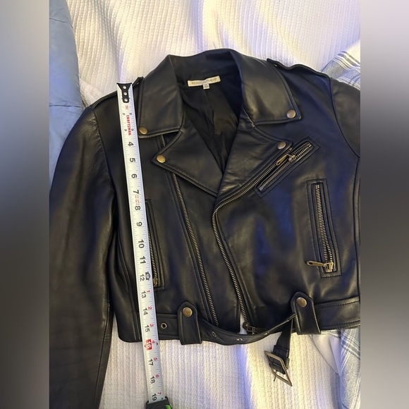 Rebecca Minkoff Lamskin Leather Jacket - Picture 10 of 10